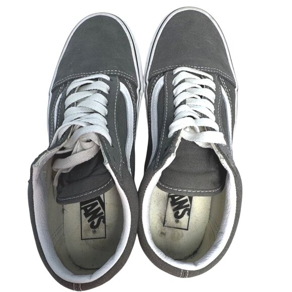 Vans Shoes - Vans Original Old Skool Dark Gray Classic Low Top Sneakers Womens 8.5  Mens 7